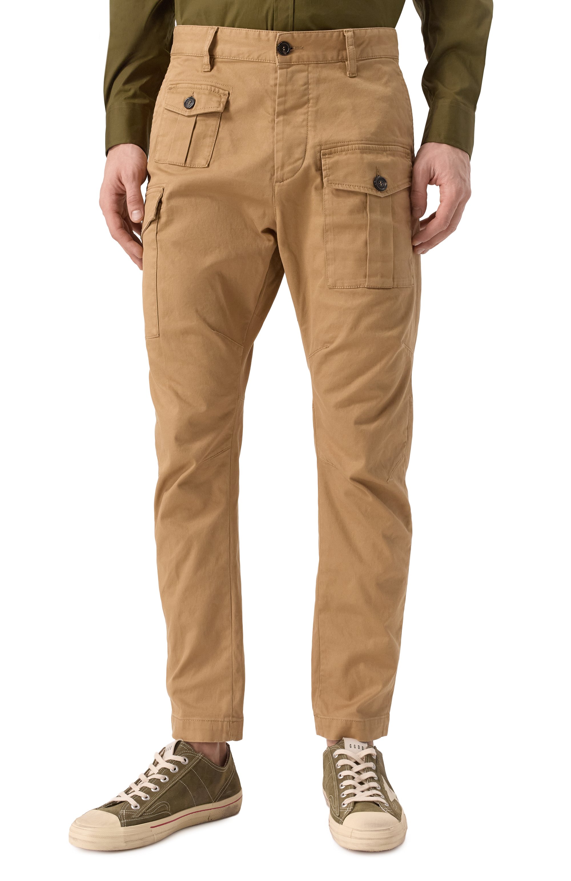 Хлопковые брюки-карго DSQUARED2, арт. S74KB0818/S39021, фото 3