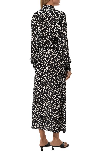 Платье из вискозы MSGM черно-белого цвета по цене 56650 руб., арт. 3741MDA37/247663, фото 4 Платье из вискозы MSGM, арт. 3741MDA37/247663, фото 4