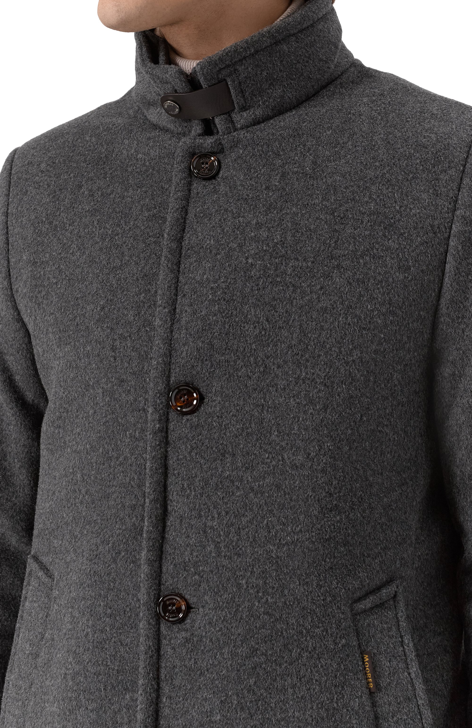 Пальто bond-fur с воротником из овчины MOORER, арт. B0ND/FUR-LE, фото 5