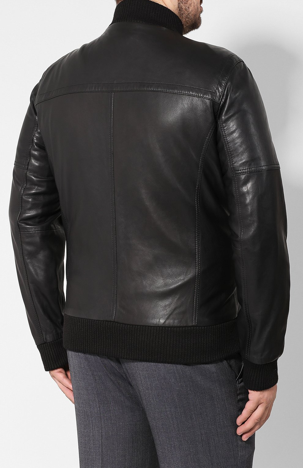 Кожаный бомбер WINDSOR, арт. LEVICI0-L 1300101/56-58, фото 4