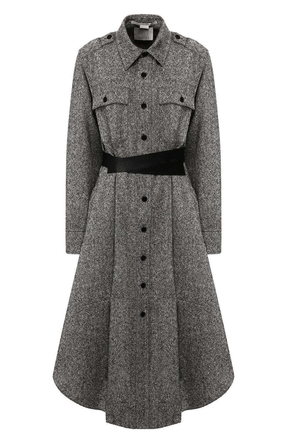 Шерстяное платье STELLA MCCARTNEY черного цвета по цене 97150 руб., арт. 589995/SNB52, фото 1 Шерстяное платье STELLA MCCARTNEY, арт. 589995/SNB52, фото 1