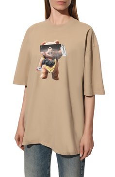 Хлопковая футболка DIEGO VENTURINO, арт. FW22-DV TS0 P0G_WMN, фото 1
