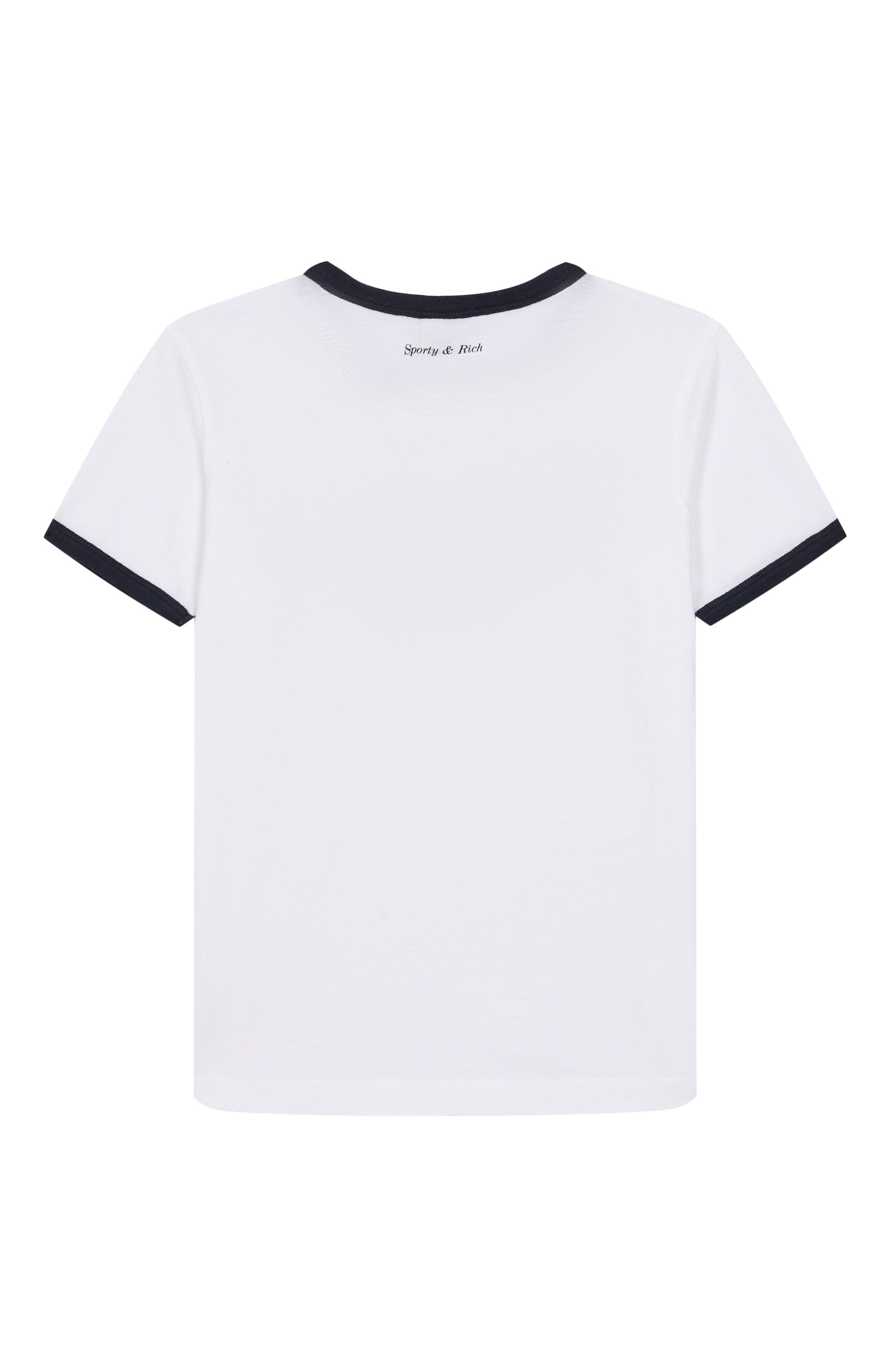 Хлопковая футболка SPORTY AND RICH, арт. T0056620010WH01, фото 2