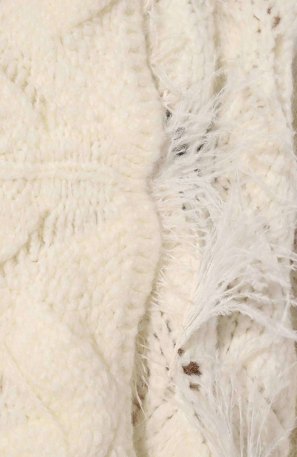 Кардиган с отделкой перьями FORTE_FORTE, арт. 11129BIS, фото 5