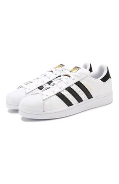 Женские кожаные кеды superstar ADIDAS ORIGINALS белого цвета, арт. C77153 | Фото 1 (Подошва: Платформа; Материал внутренний: Не назначено, Текстиль; Материал сплава: Проставлено; Материал утеплителя: Без утеплителя; Драгоценные камни: Проставлено; Стили: Кэжуэл; Статус проверки: Проверена категория)