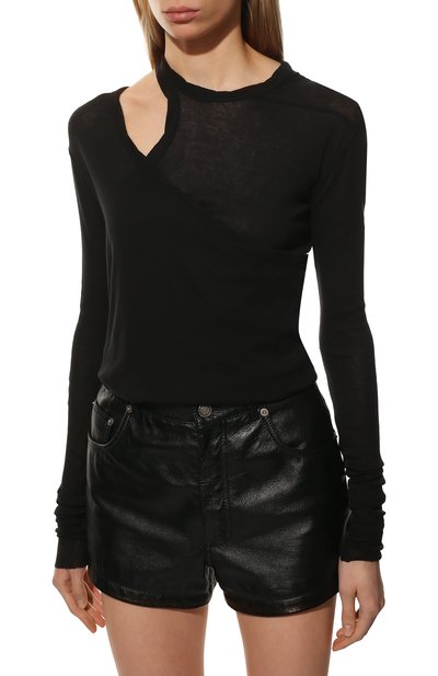 Хлопковый лонгслив RICK OWENS, арт. RP01B4209/MR, фото 3