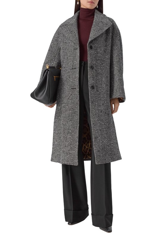 Шерстяное пальто Dolce & Gabbana F0W4JT/FCZAJ Серый  F0W4JT/FCZAJ Фото 2