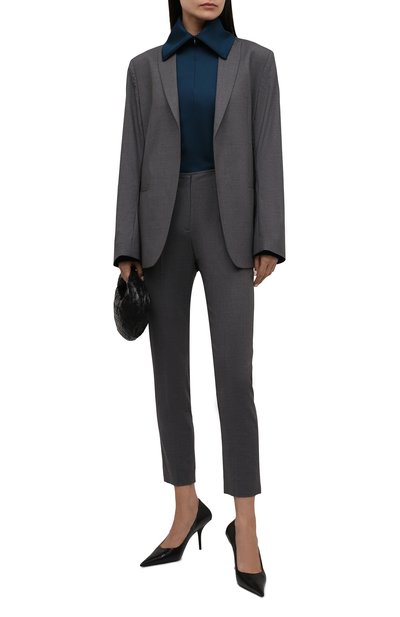 Топ из вискозы JIL SANDER зеленого цвета по цене 59950 руб., арт. JSCT705010-WT397908, фото 2 Топ из вискозы JIL SANDER, арт. JSCT705010-WT397908, фото 2