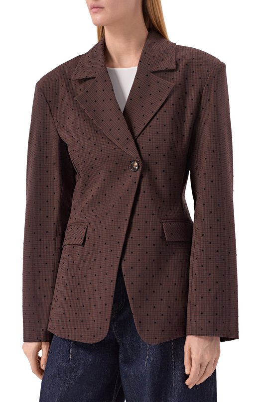 Жакет Ganni A1020020 Коричневый  A1020020 Фото 3