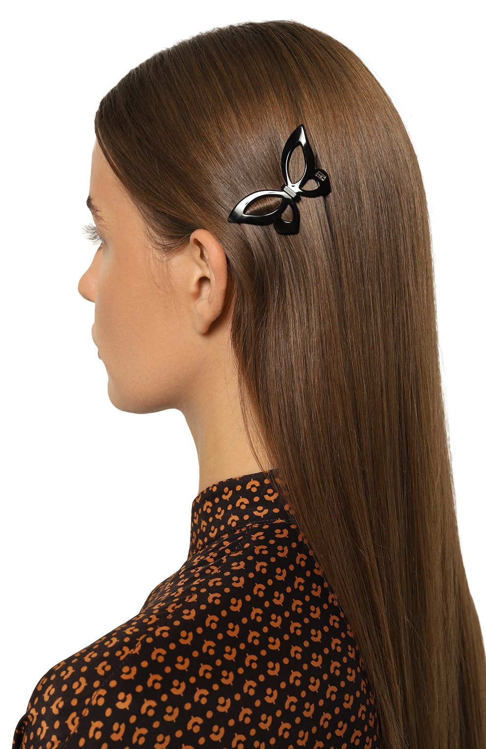 Заколка для волос ALEXANDRE DE PARIS черного цвета по цене 8720 руб., арт. ATB-18250-02 N, фото 2 Заколка для волос ALEXANDRE DE PARIS, арт. ATB-18250-02 N, фото 2