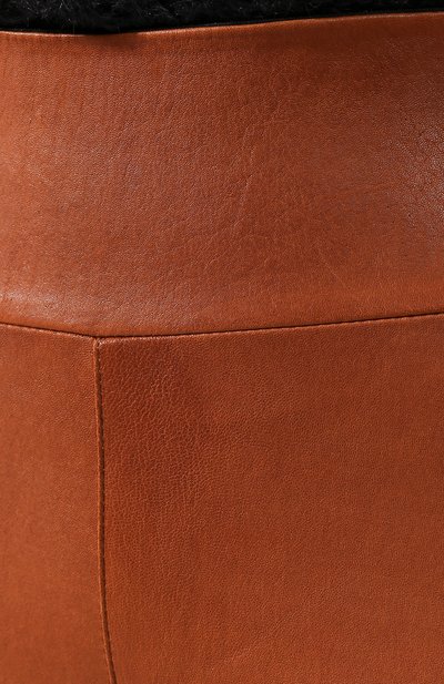 Кожаные легинсы SPRWMN коричневого цвета по цене 107000 руб., арт. ANK-003-L/ANKLE LEGGING, фото 5 Кожаные легинсы SPRWMN, арт. ANK-003-L/ANKLE LEGGING, фото 5