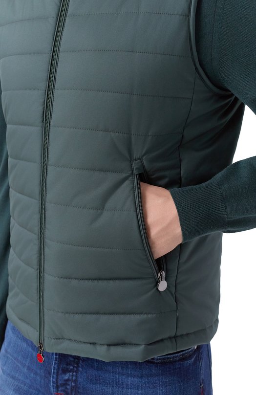 Утепленный жилет Kiton UW2195V0422H01 Зелёный  UW2195V0422H01 Фото 5