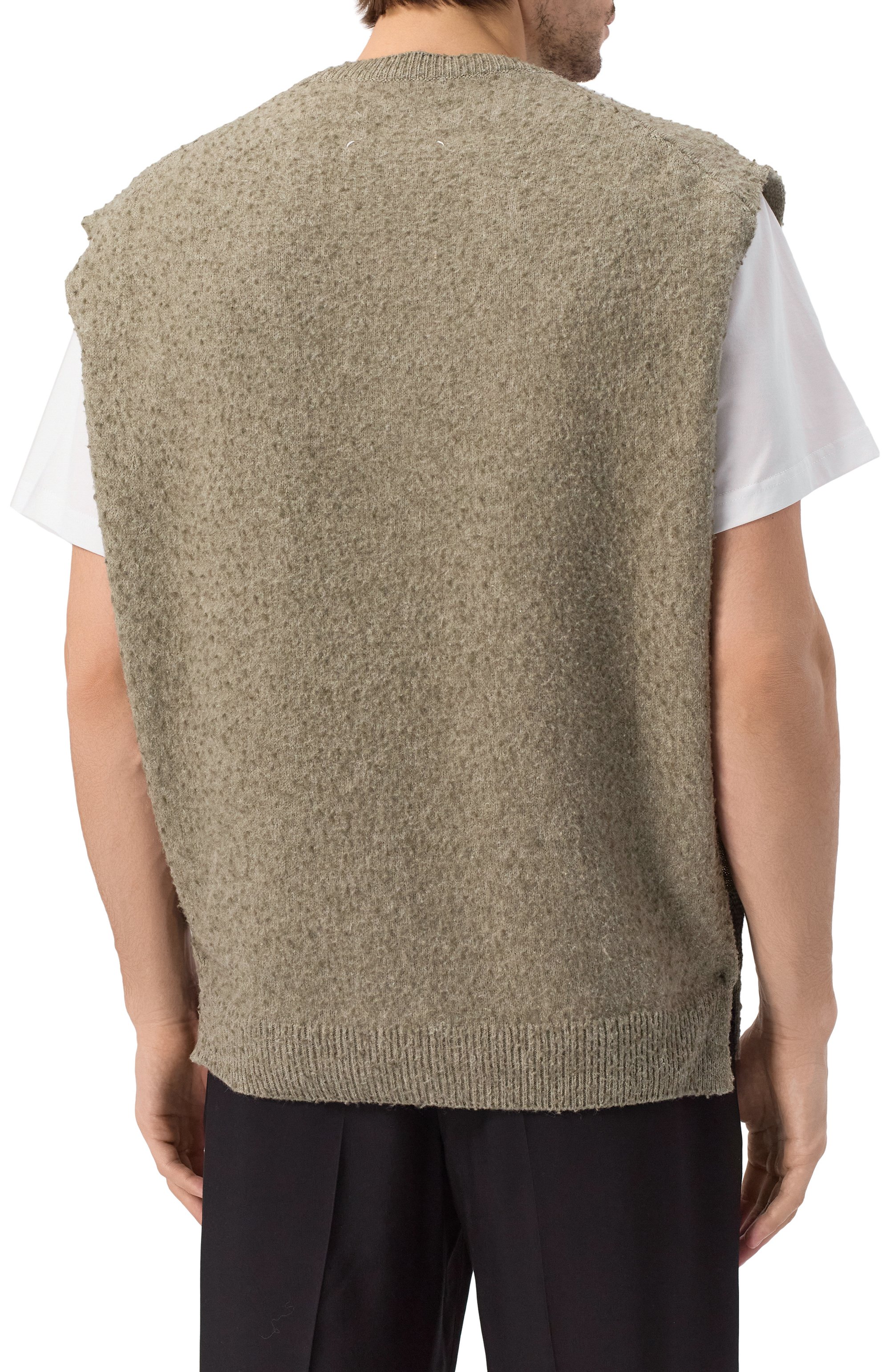 Жилет из шерсти и хлопка MAISON MARGIELA, арт. S50TH0065/M13108, фото 4