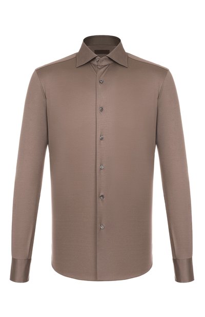 Мужская хлопковая сорочка MVST, арт. SLIM/GABRIELLE/R0UND/1628-JERSEY (INTERL0CK)