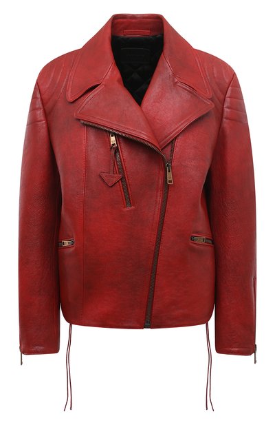 Женская кожаная куртка PRADA, арт. 58A100-2D02-F0011