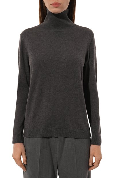 Водолазка из шелка и шерсти WEEKEND MAX MARA серого цвета по цене 25600 руб., арт. KIKU, фото 3 Водолазка из шелка и шерсти WEEKEND MAX MARA, арт. KIKU, фото 3