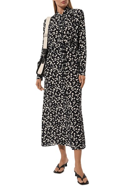 Платье из вискозы MSGM черно-белого цвета по цене 56650 руб., арт. 3741MDA37/247663, фото 2 Платье из вискозы MSGM, арт. 3741MDA37/247663, фото 2