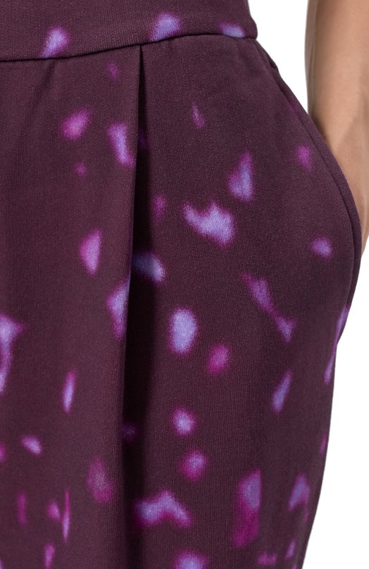 Хлопковые брюки Dries Van Noten 251-011119-1612 Фиолетовый  251-011119-1612 Фото 5