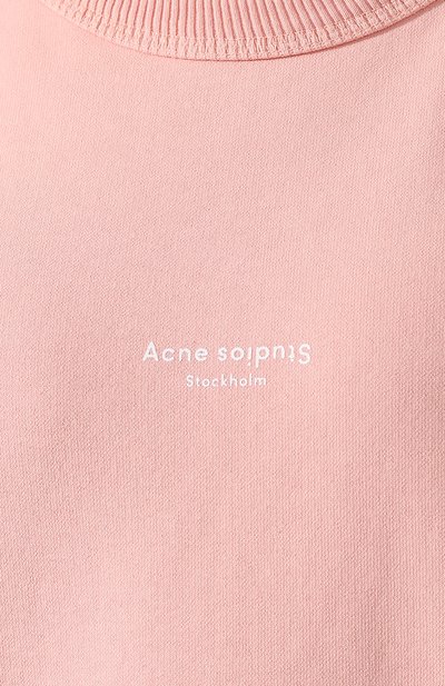 Хлопковый свитшот ACNE STUDIOS розового цвета по цене 35300 руб., арт. AI0045, фото 5 Хлопковый свитшот ACNE STUDIOS, арт. AI0045, фото 5