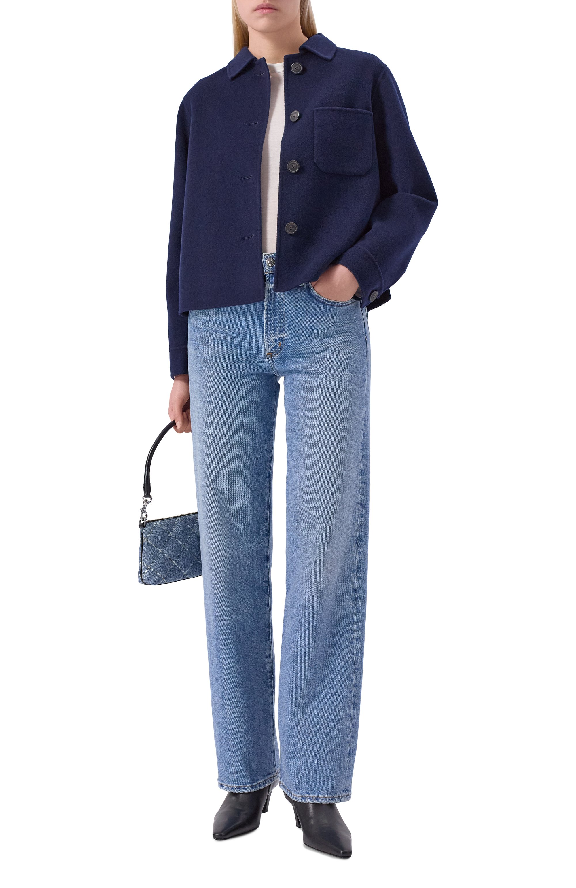 Шерстяная куртка WEEKEND MAX MARA синего цвета по цене 61450 руб., арт. N0RDICA, фото 2 Шерстяная куртка WEEKEND MAX MARA, арт. N0RDICA, фото 2