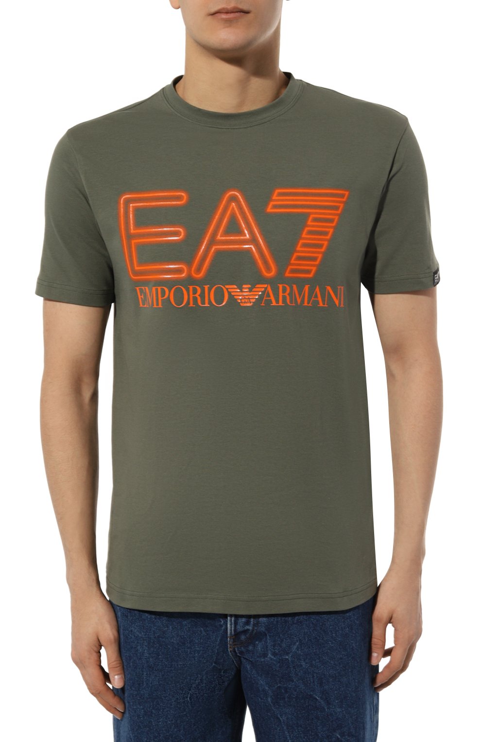 Хлопковая футболка EA7, арт. 3DPT37/PJMUZ, фото 3