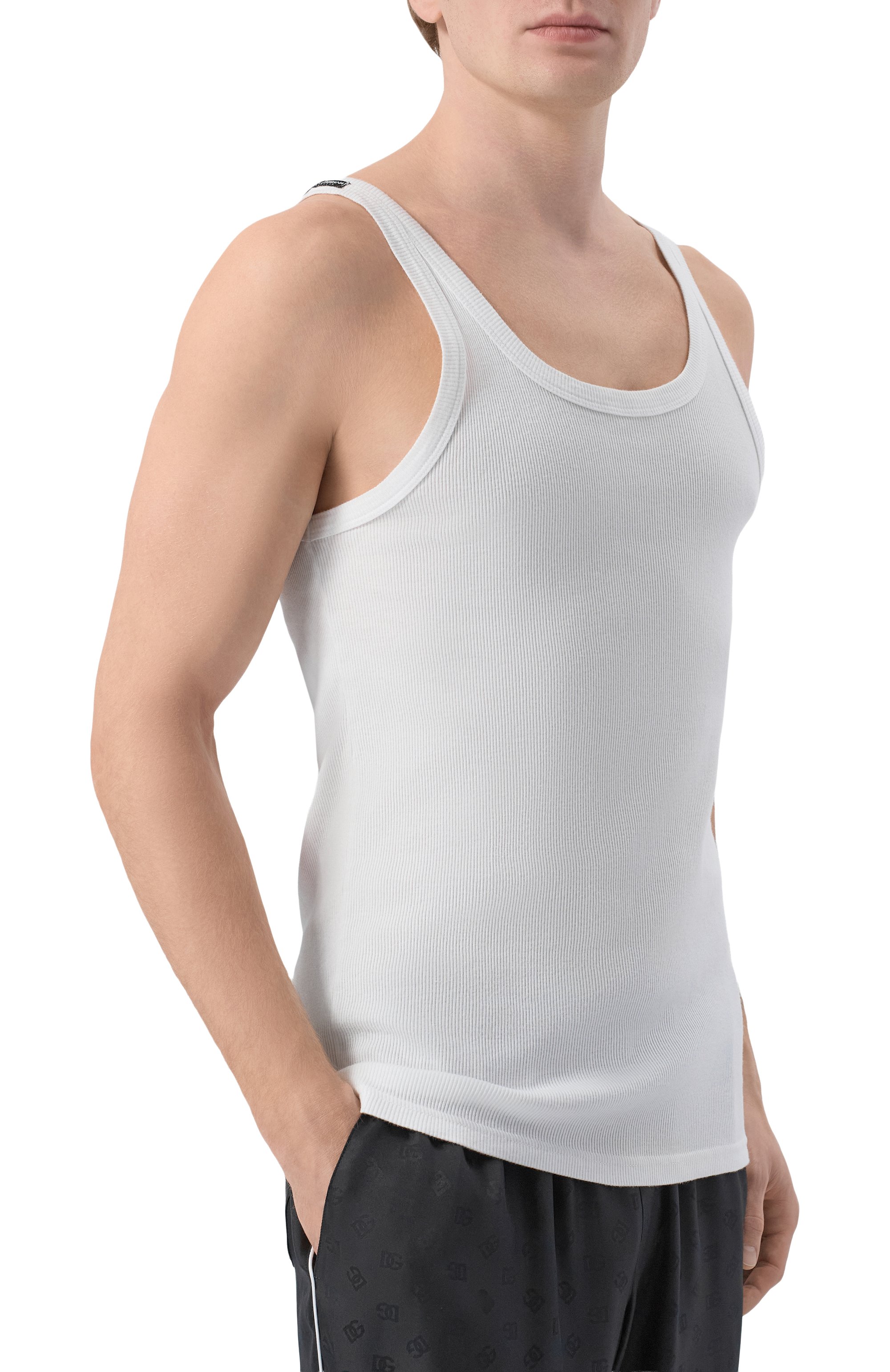 Хлопковая майка DOLCE & GABBANA, арт. M8C19J/0UAIJ, фото 3