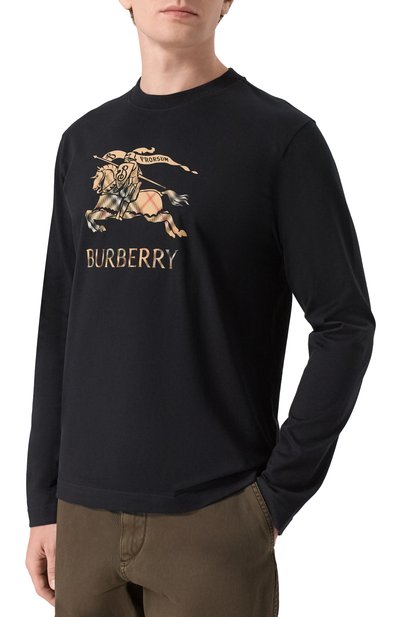 Хлопковый лонгслив BURBERRY, арт. 8121954, фото 3
