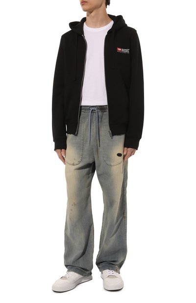 Хлопковая толстовка DIESEL черного цвета по цене 19600 руб., арт. A03769/0GEAD, фото 2 Хлопковая толстовка DIESEL, арт. A03769/0GEAD, фото 2