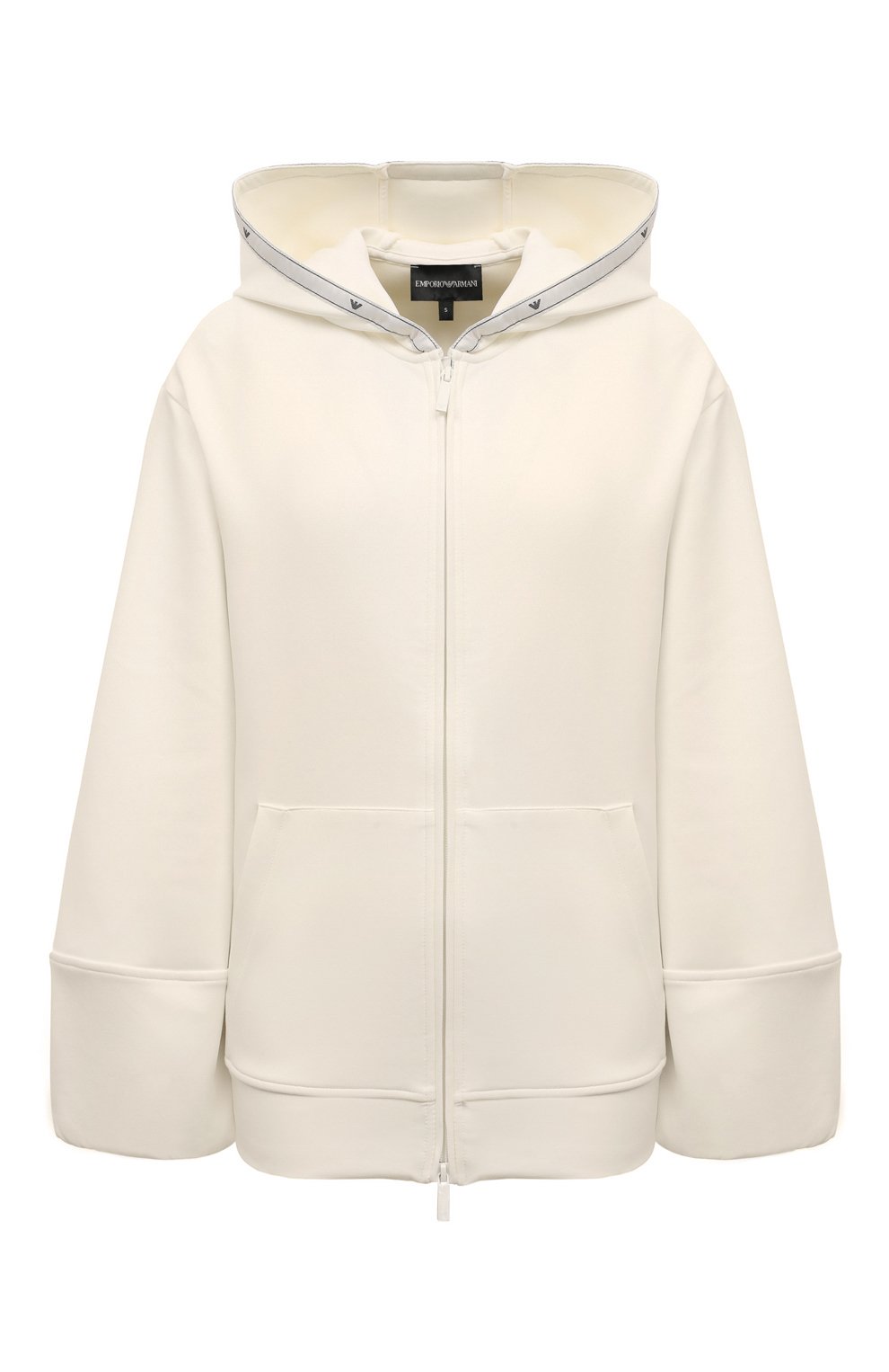 Хлопковая толстовка EMPORIO ARMANI молочного цвета по цене 28050 руб., арт. 6D2M6D/1JHSZ, фото 1 Хлопковая толстовка EMPORIO ARMANI, арт. 6D2M6D/1JHSZ, фото 1