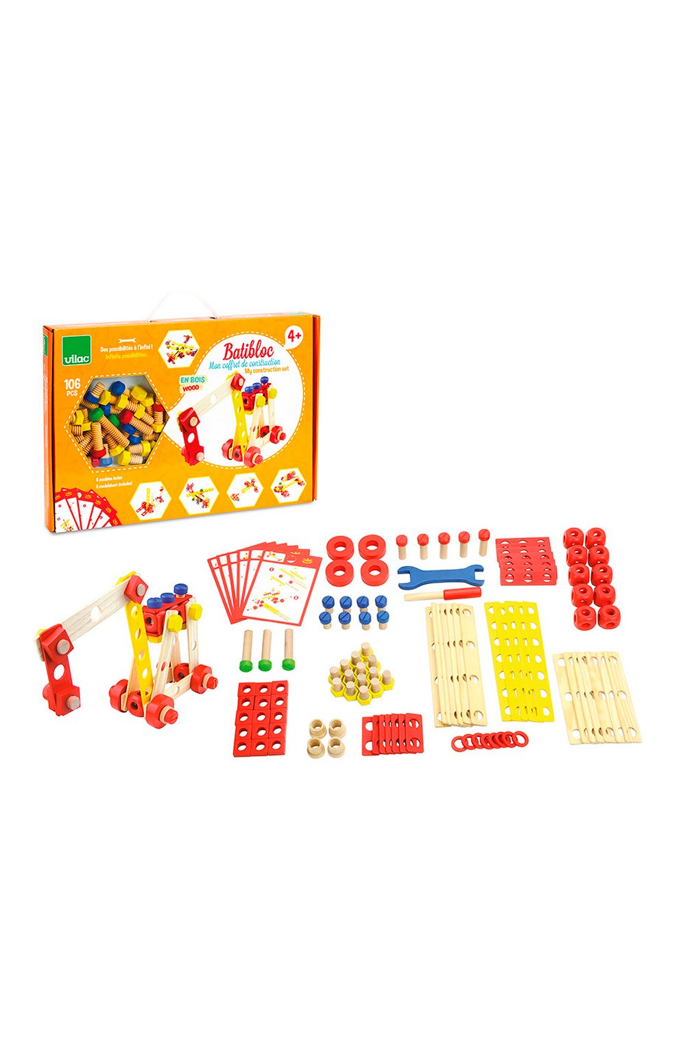 Конструктор из дерева батиблок VILAC, арт. 2139, фото 3