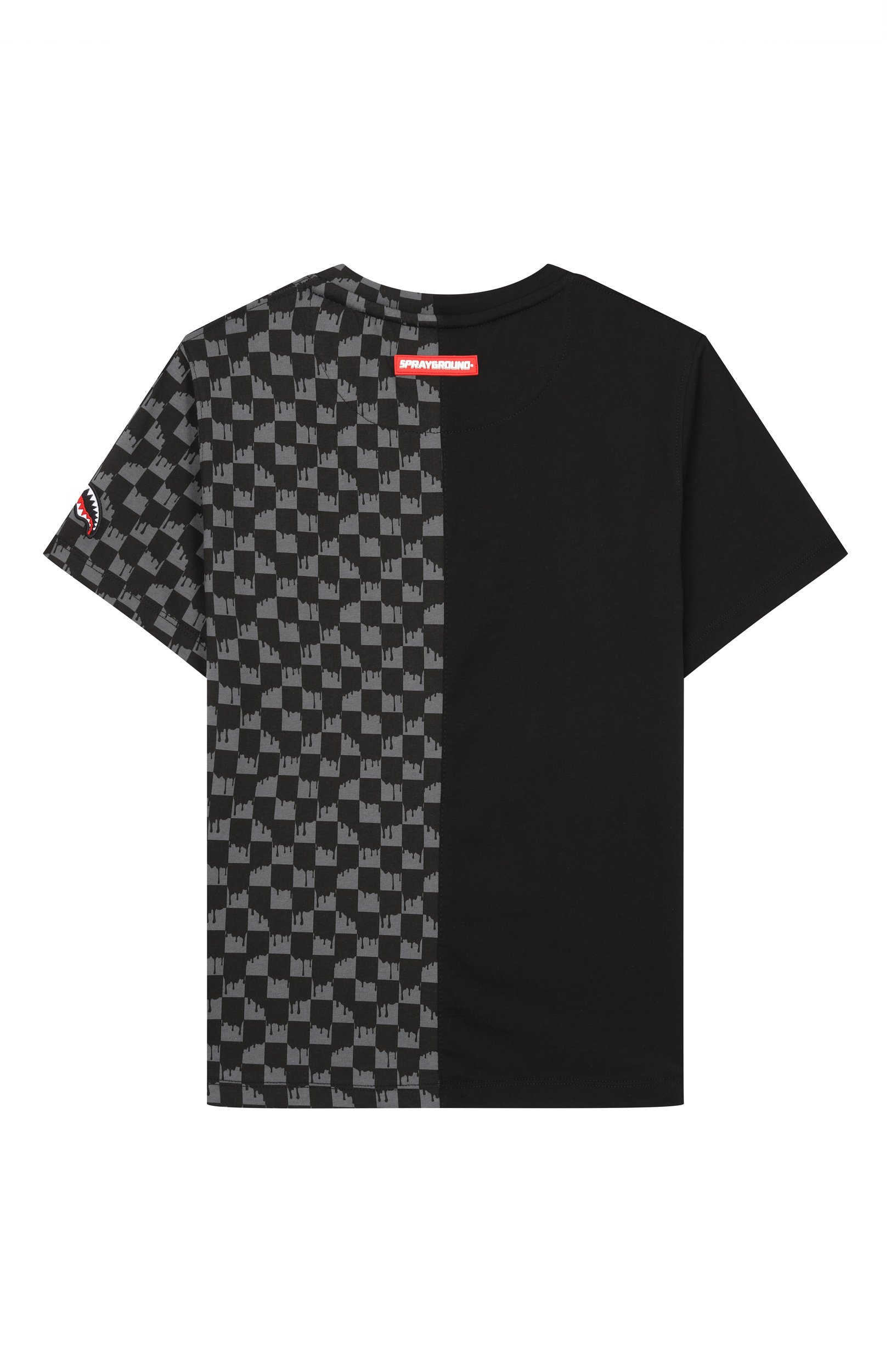 Хлопковая футболка SPRAYGROUND, арт. SPY1495/THR0W IT T0 ME DRIP CHECKERED SPLIT REGULA, фото 2