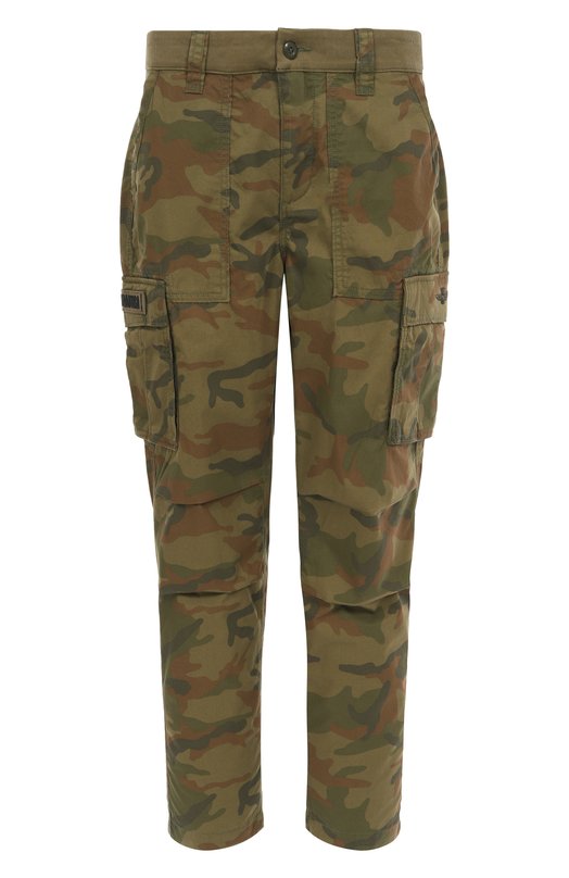 Хлопковые брюки-карго Aeronautica Militare 251PA1653CT3502 Хаки 251PA1653CT3502