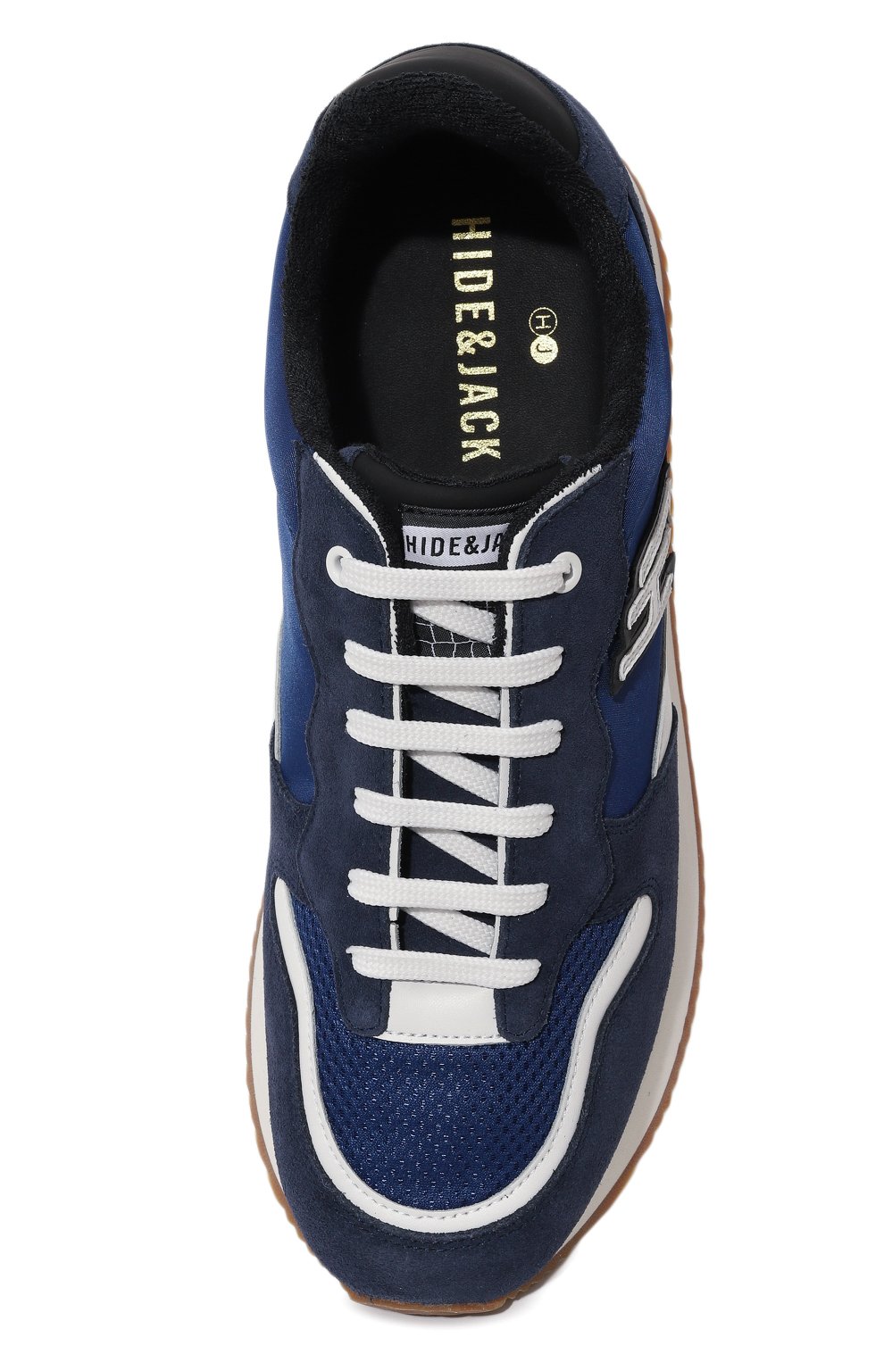 Комбинированные кроссовки over HIDE AND JACK синего цвета по цене 15550 руб., арт. 00VEL, фото 6 Комбинированные кроссовки over HIDE AND JACK, арт. 00VEL, фото 6