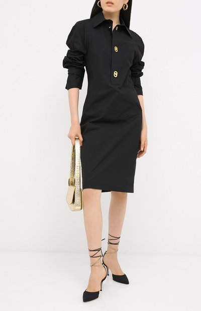 Текстильные туфли kira d'orsay 70 GIANVITO ROSSI, арт. G40137.70RIC.CXNNENE, фото 2