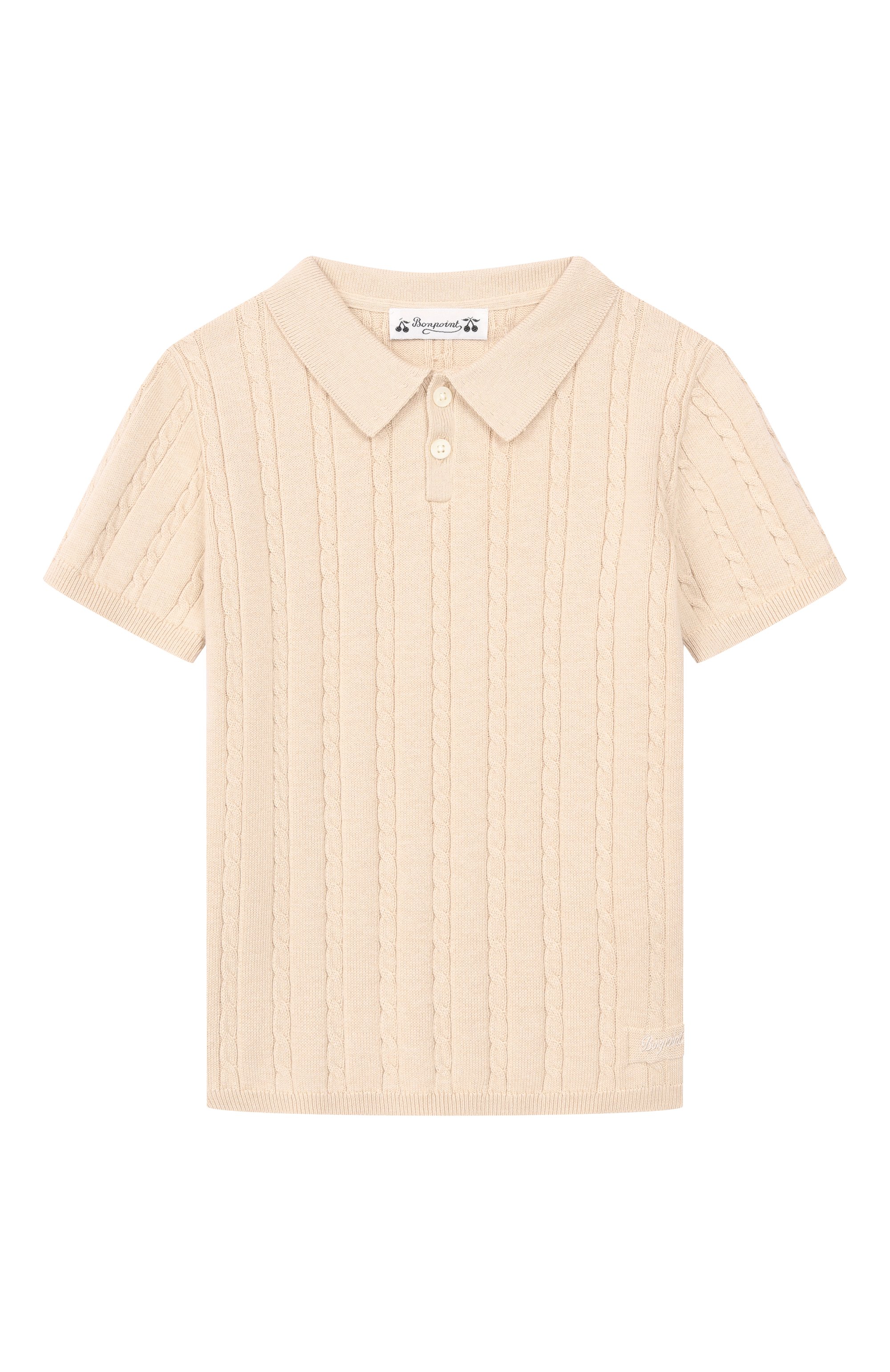 Поло из хлопка и кашемира BONPOINT, арт. S06BJUK00004/4A-8A, фото 1