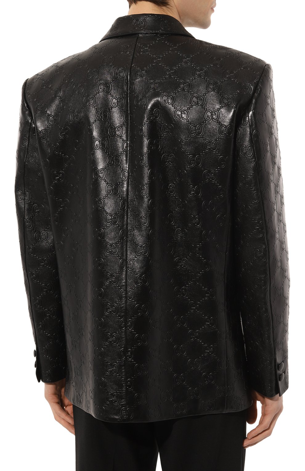 Кожаный пиджак GUCCI, арт. 669069 XNAPN, фото 4