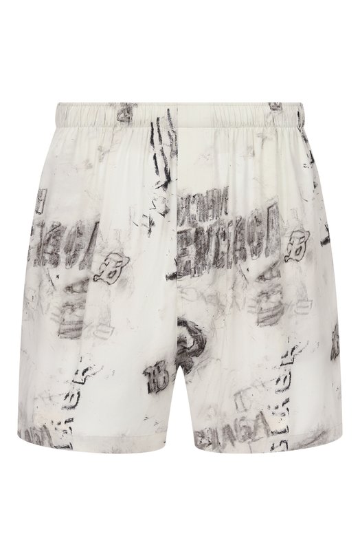 Шорты из вискозы Balenciaga 850715/TTL78 Серый 850715/TTL78