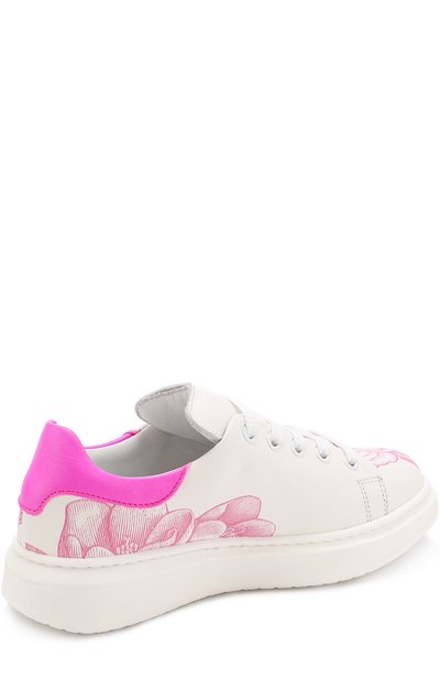 Кожаные кеды с принтом на толстой подошве RONDINELLA, арт. 11250-1/4689, фото 3