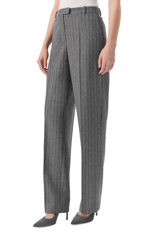 Брюки из шерсти и вискозы 12 STOREEZ 133392 Серый  133392 Фото 3