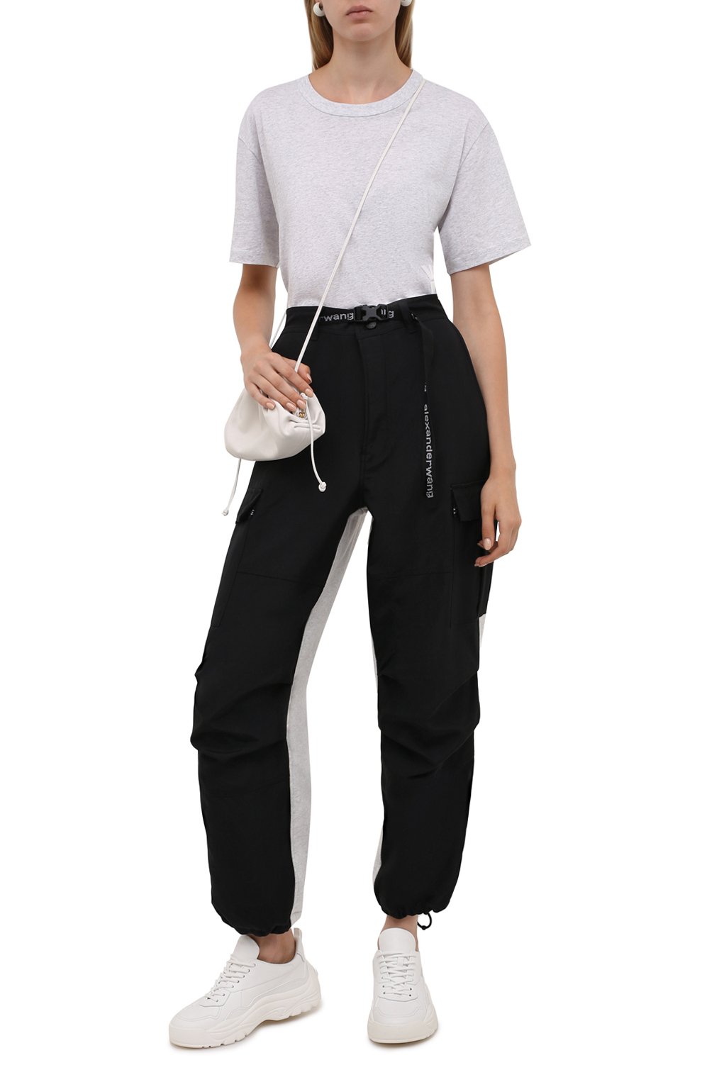 Джоггеры ALEXANDER WANG черного цвета по цене 69650 руб., арт. UWC3214005, фото 2 Джоггеры ALEXANDER WANG, арт. UWC3214005, фото 2