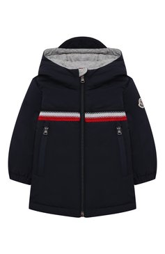 Детского пуховая куртка MONCLER темно-синего цвета, арт. G1-951-1C508-20-54A91 | Фото 1 (Материал внешний: Синтетический материал; Кросс-КТ НВ: Куртки; Региональные ограничения белый список (Axapta Mercury): RU; Материал сплава: Проставлено; Нос: Не проставлено; Материал утеплителя: Пух и перо; Материал подклада: Хлопок)