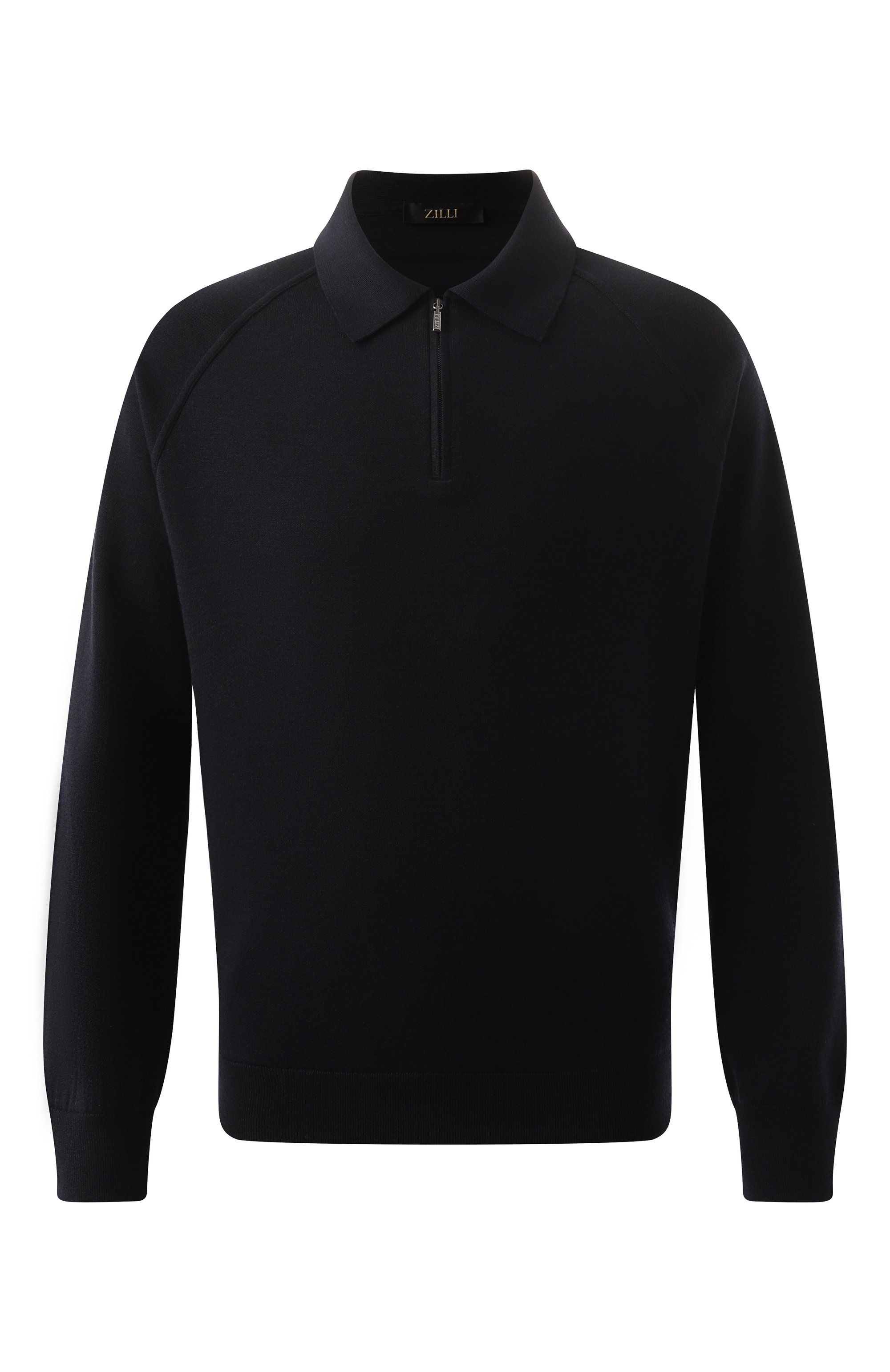 Поло из шерсти и шелка ZILLI, арт. KZPR01M0240VDBL00, фото 1