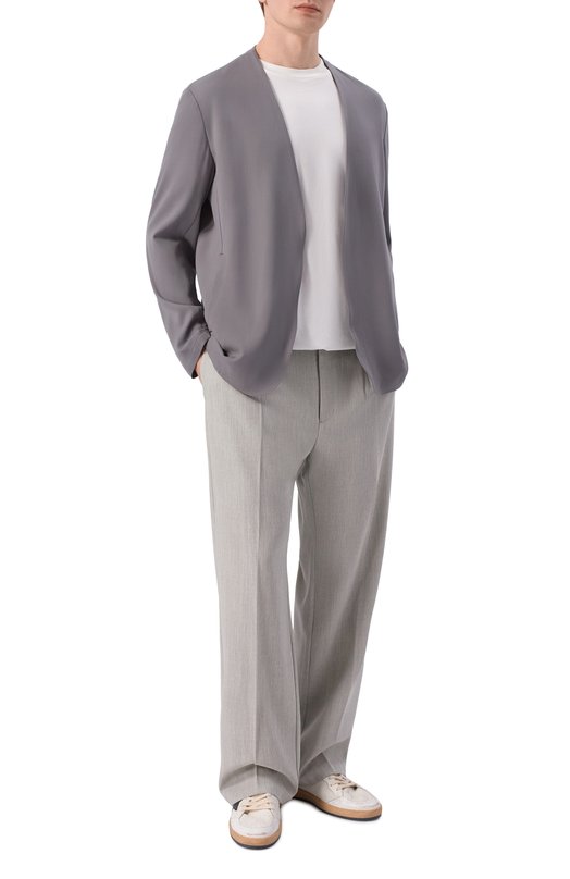 Шерстяной пиджак Attachment AG61-036 Серый  AG61-036 Фото 2