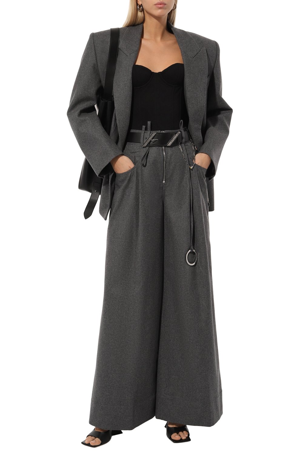 Шерстяные брюки THE ATTICO, арт. 248WCP148/W055, фото 2