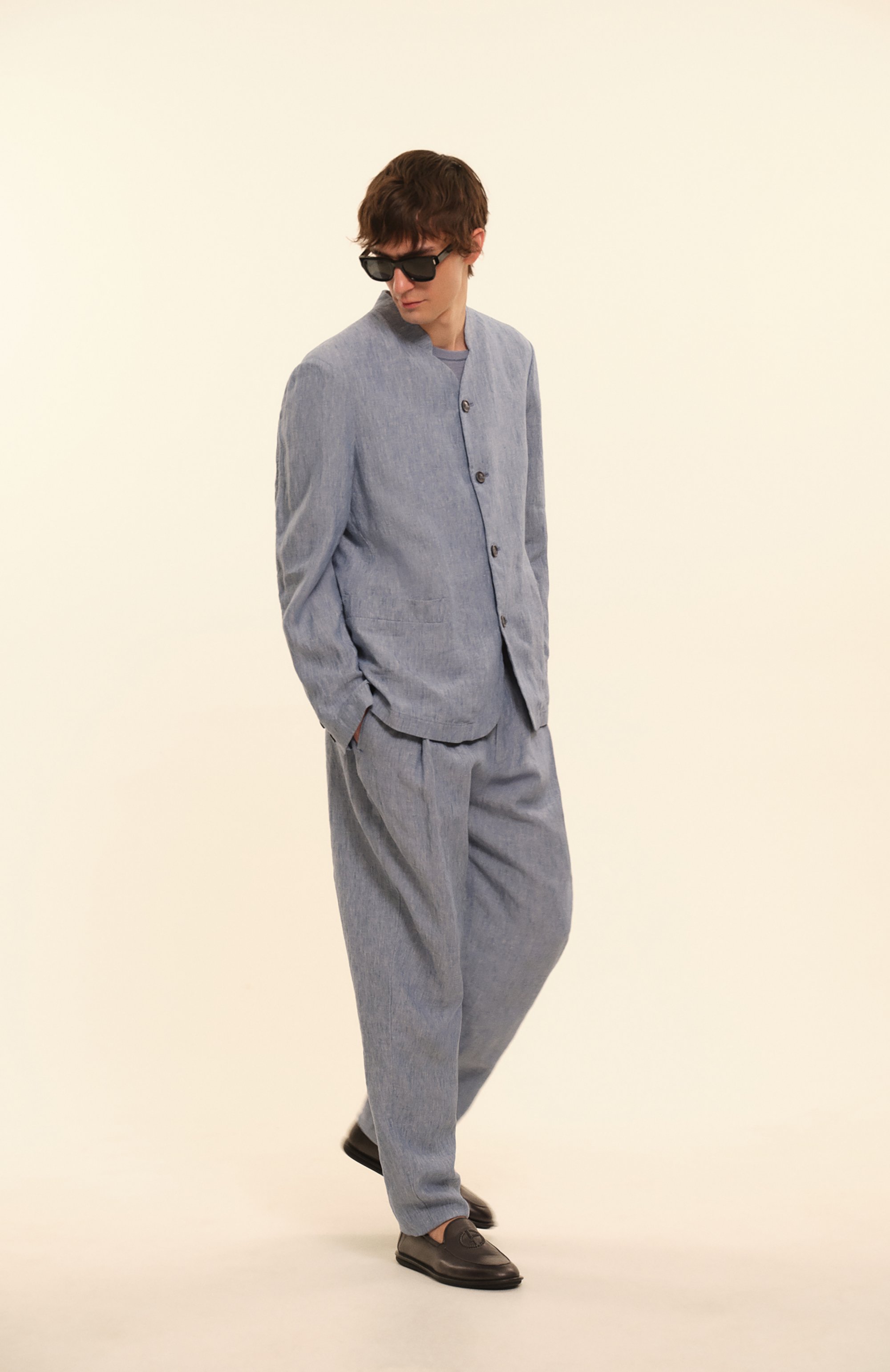 Кожаные лоферы GIORGIO ARMANI, арт. X2J162/XF615, фото 8