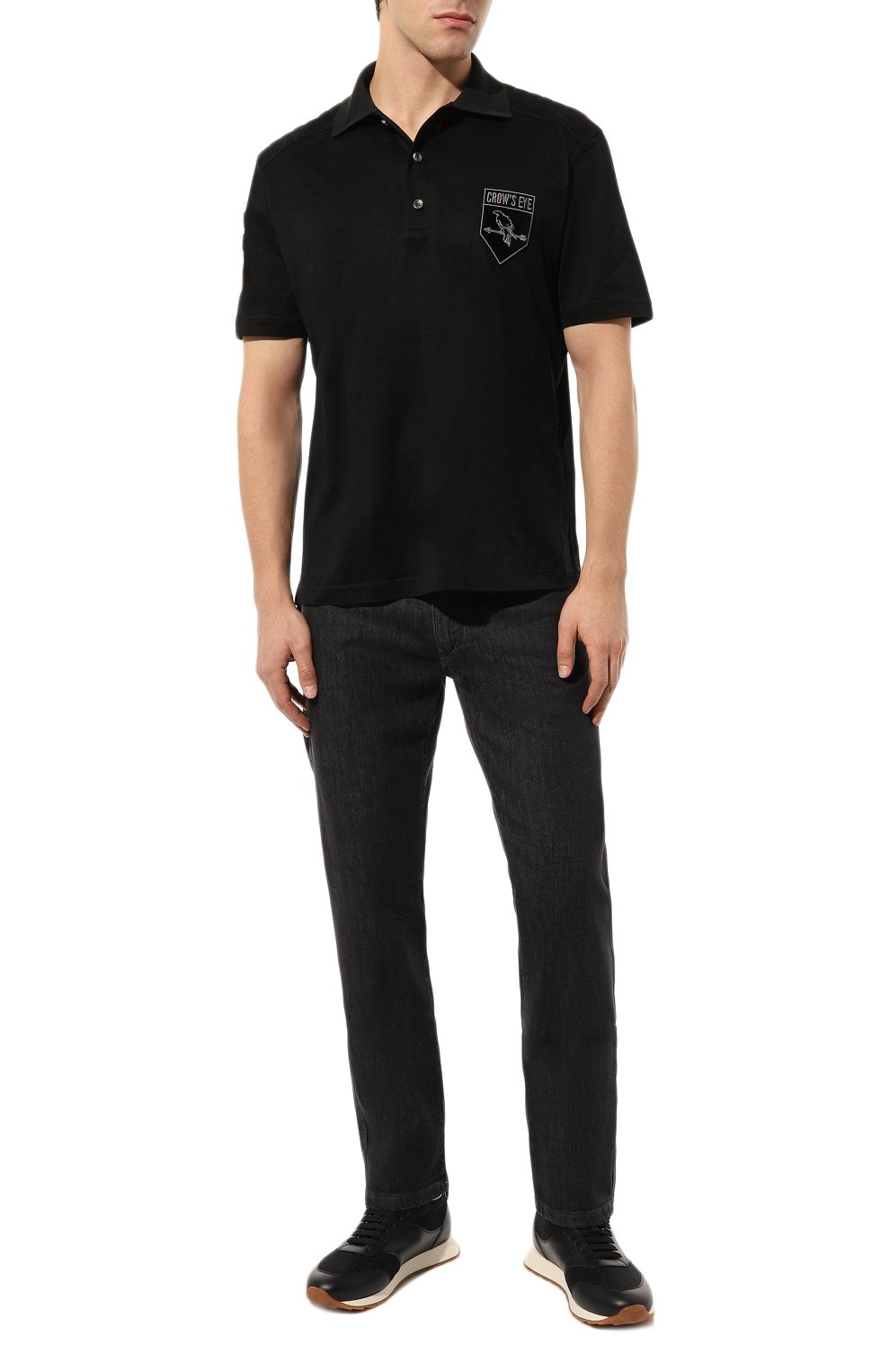 Хлопковое поло CROW’S EYE, арт. L.E. 1, фото 2