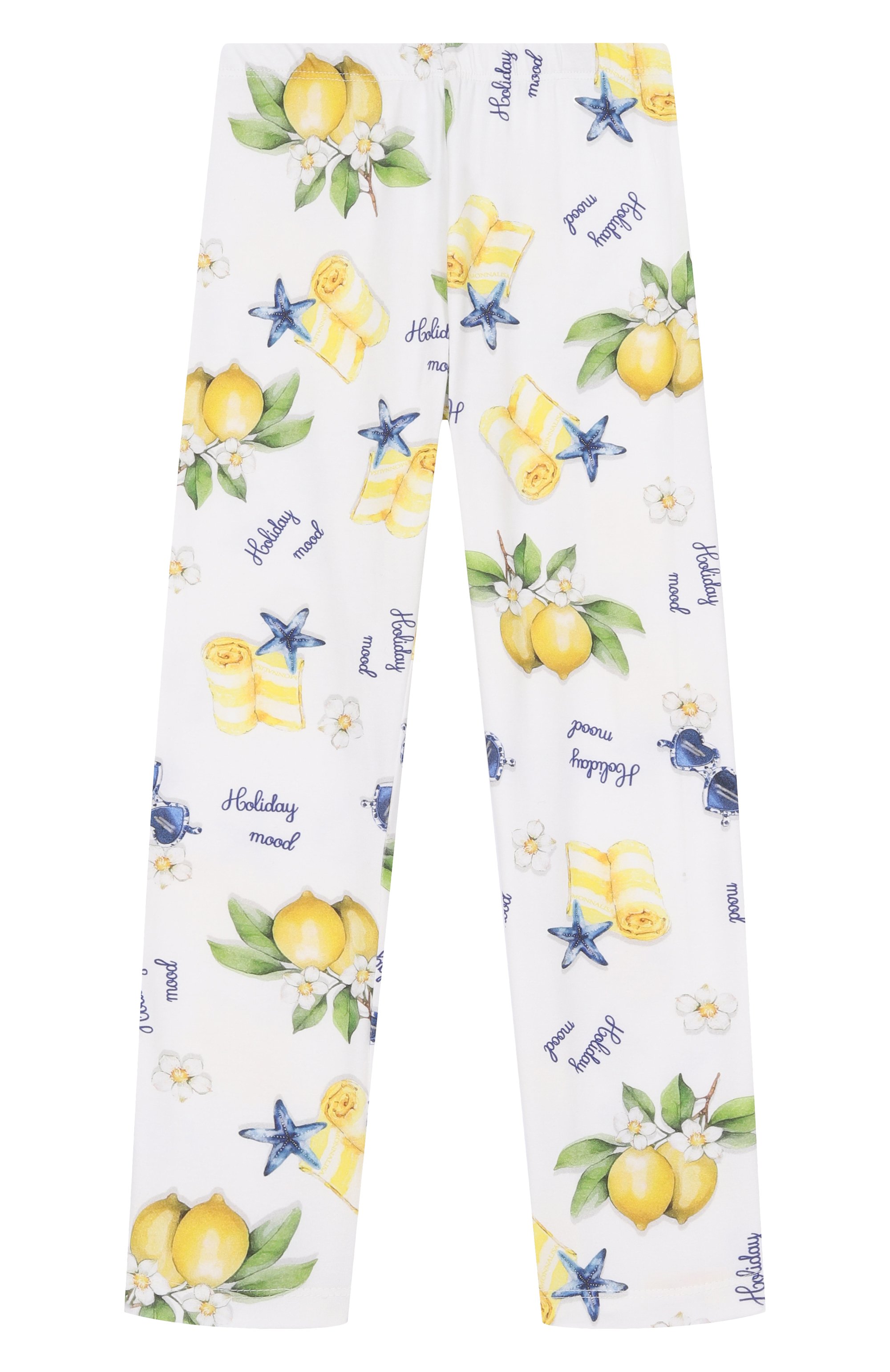 Хлопковые легинсы MONNALISA, арт. 19G421NP, фото 1