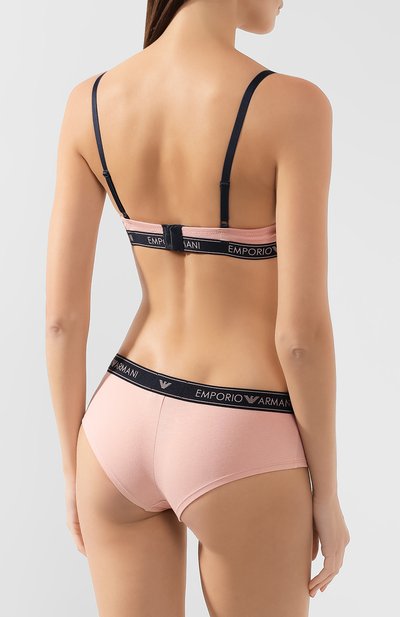 Трусы-шорты EMPORIO ARMANI розового цвета по цене 4355 руб., арт. 163225/9A317, фото 3 Трусы-шорты EMPORIO ARMANI, арт. 163225/9A317, фото 3