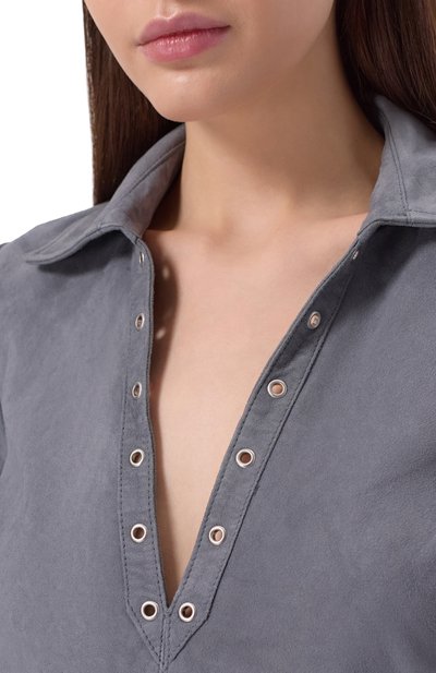 Замшевое платье ZADIG AND VOLTAIRE, арт. RWDR01040, фото 5