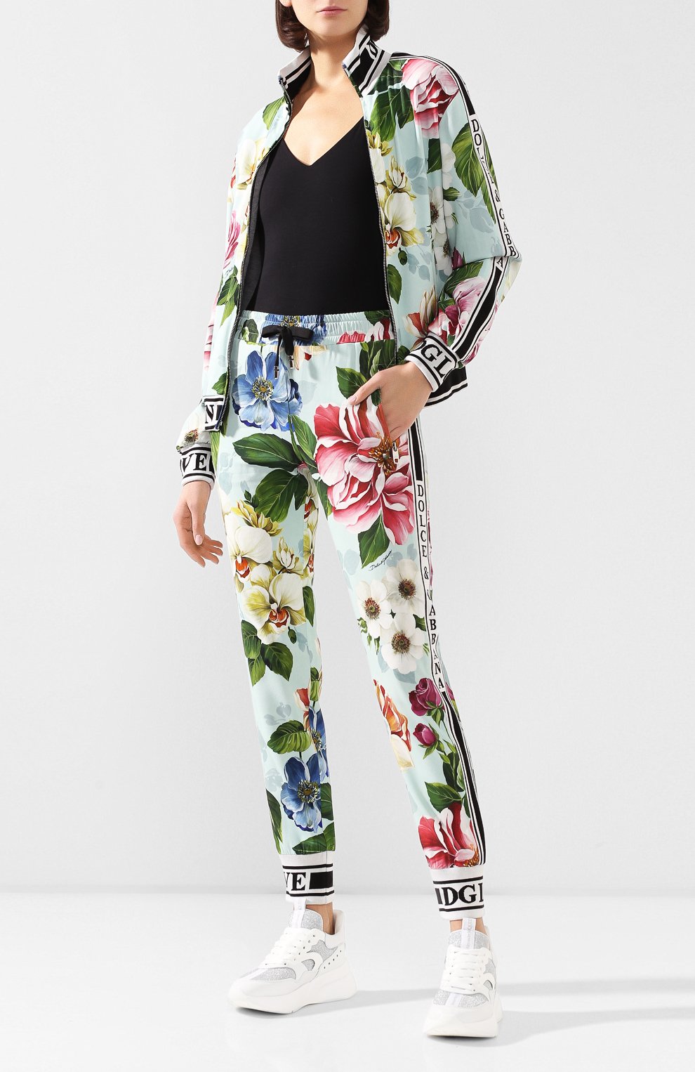 Джоггеры из вискозы DOLCE & GABBANA, арт. FTA1DT/FSRMJ, фото 2